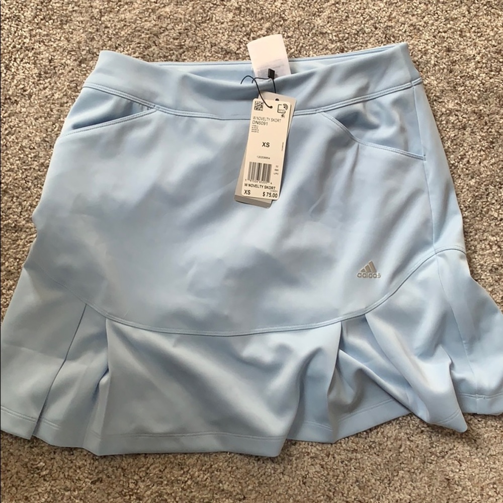 Adidas women’s novelty skort, vis blue